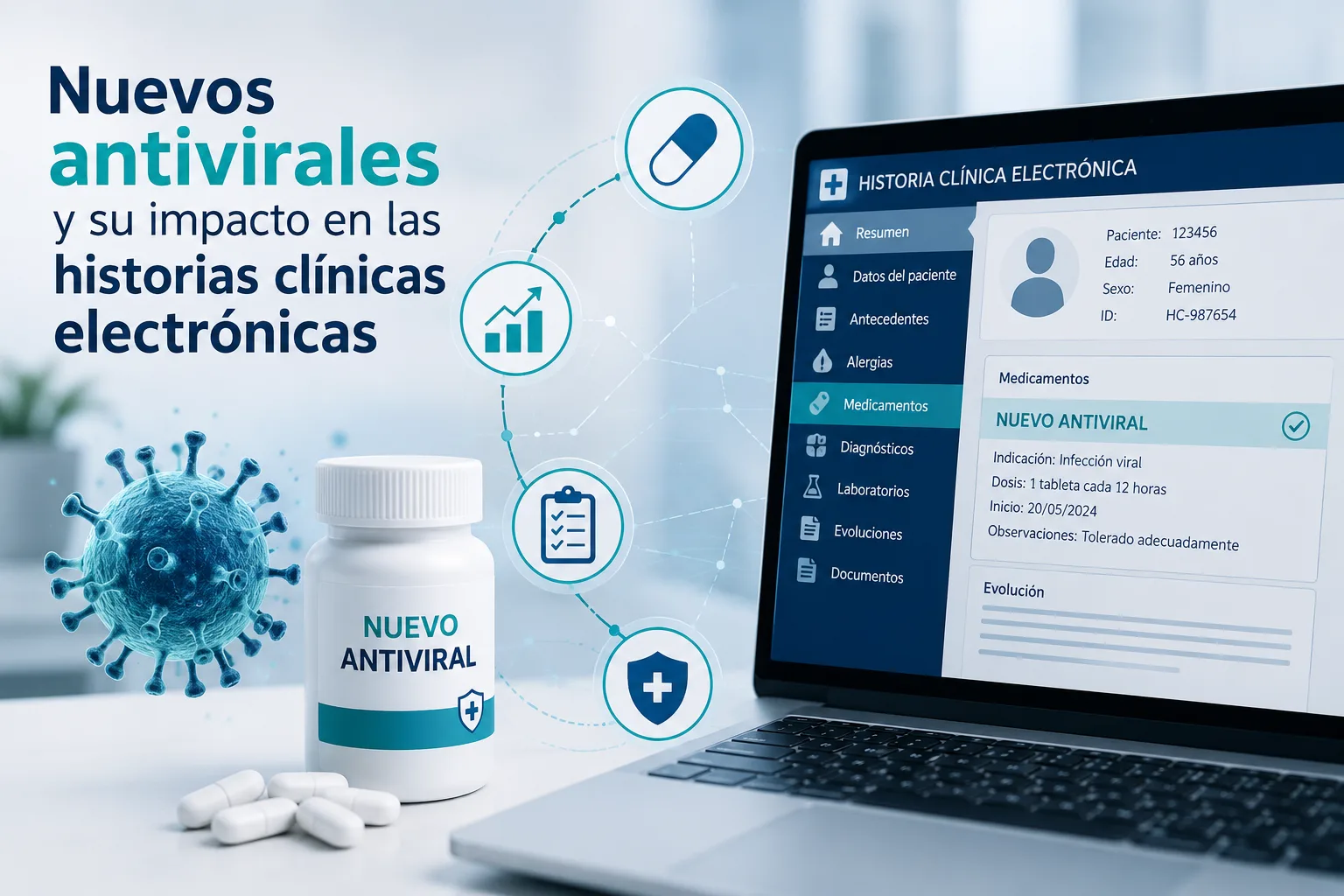 Nuevos antivirales y su impacto en las historias clínicas electrónicas