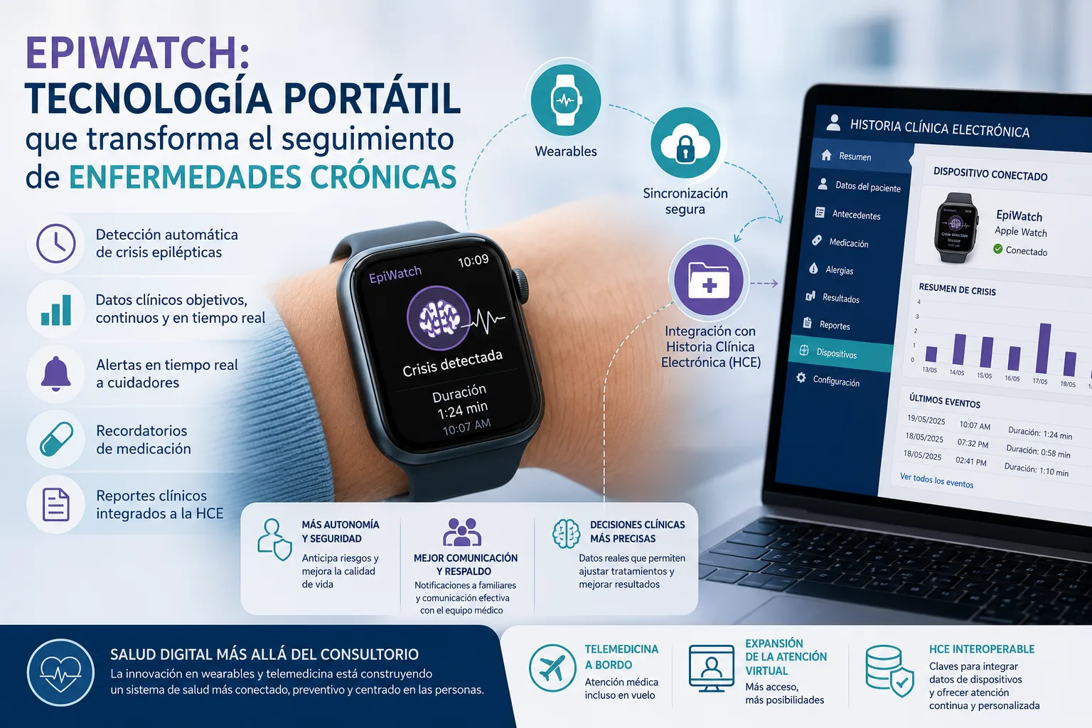 EpiWatch y salud digital: hacia una historia clínica electrónica más precisa y en tiempo real